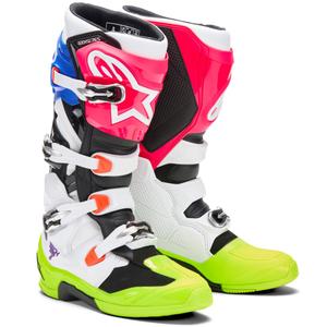 Stivali da motocross multicolor Alpinestars TECH 7 edizione limitata Hay