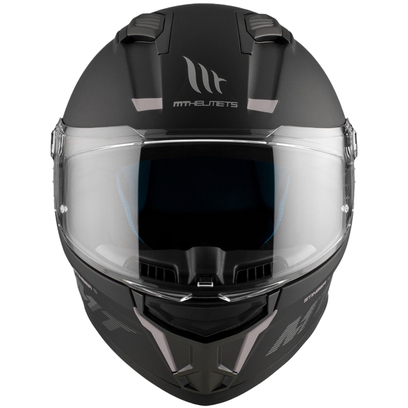 Casco integrale da moto MT Stinger 2 Solid nero opaco