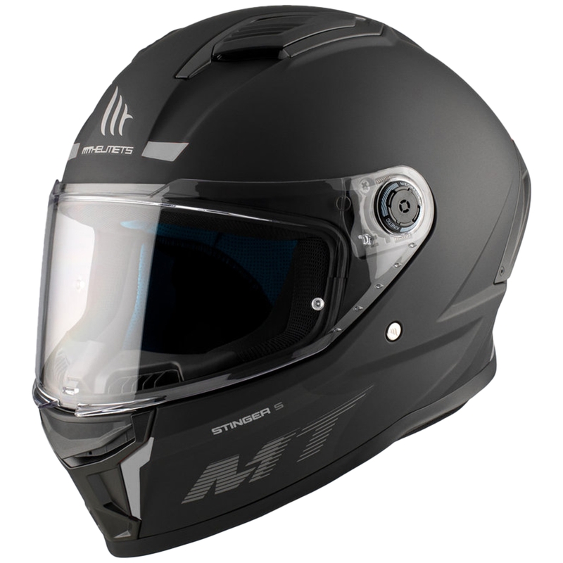 Casco integrale da moto MT Stinger 2 Solid nero opaco