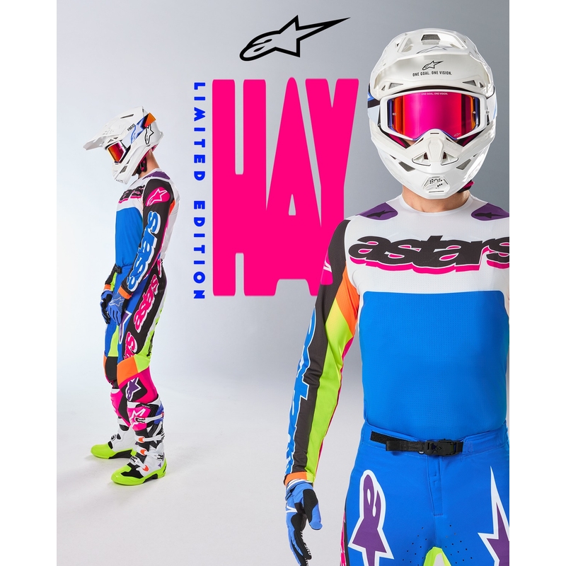 Maglia da motocross Alpinestars Supertech SX edizione limitata HAY multicolore