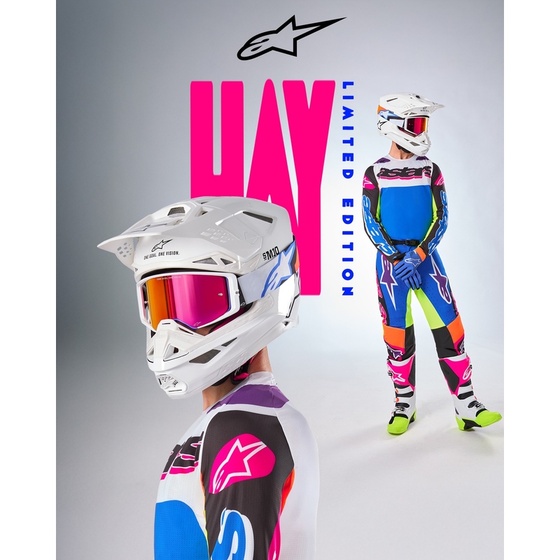 Maglia da motocross Alpinestars Supertech SX edizione limitata HAY multicolore