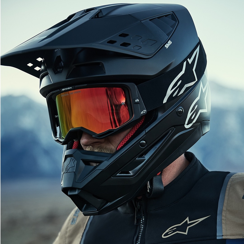 Giacca da moto Alpinestars ST-2 Air blu scuro-cachi scuro-nero