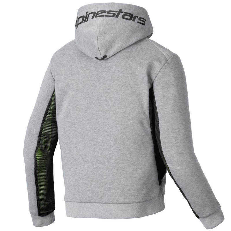 Felpa da moto Alpinestars Chrome Air Sport grigio-nero-cachi scuro