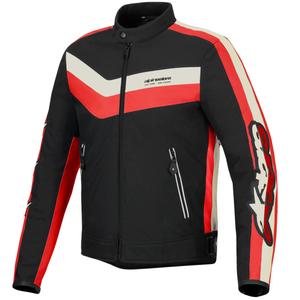 Giacca da moto impermeabile Alpinestars T-Dyno Nero-Rosso-Beige