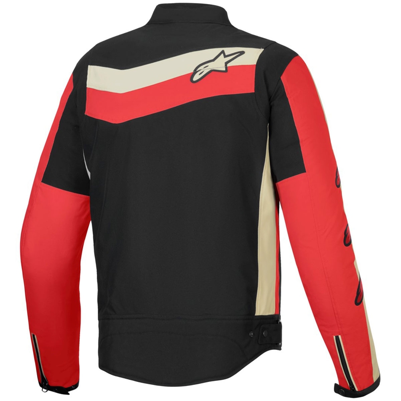 Giacca da moto impermeabile Alpinestars T-Dyno Nero-Rosso-Beige