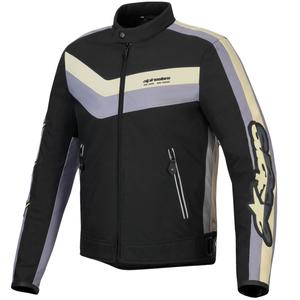 Giacca da moto impermeabile Alpinestars T-Dyno Nero-Grigio scuro-Beige