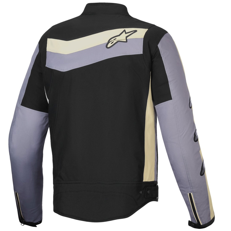 Giacca da moto impermeabile Alpinestars T-Dyno Nero-Grigio scuro-Beige