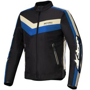 Giacca da moto Alpinestars T-Dyno Water Resistant nera-blu-beige