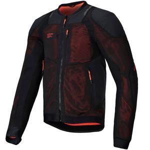 Giacca da moto Alpinestars TROOP-AIR PRO nero-rosso fluo