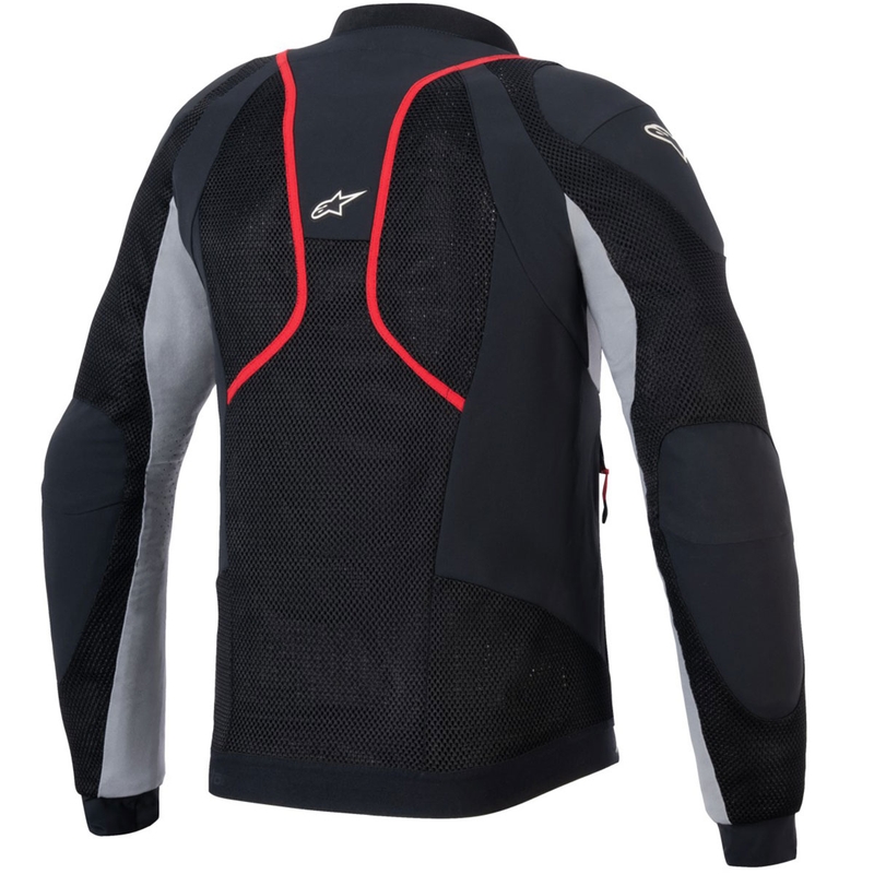 Giacca da moto Alpinestars TROOP-AIR PRO nero-grigio chiaro-rosso