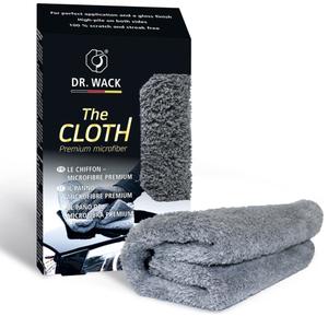 Panno spesso di alta qualità per la lucidatura finale Dr. Wack The Cloth grigio
