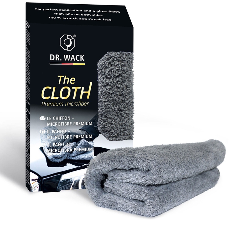 Panno spesso di alta qualità per la lucidatura finale Dr. Wack The Cloth grigio