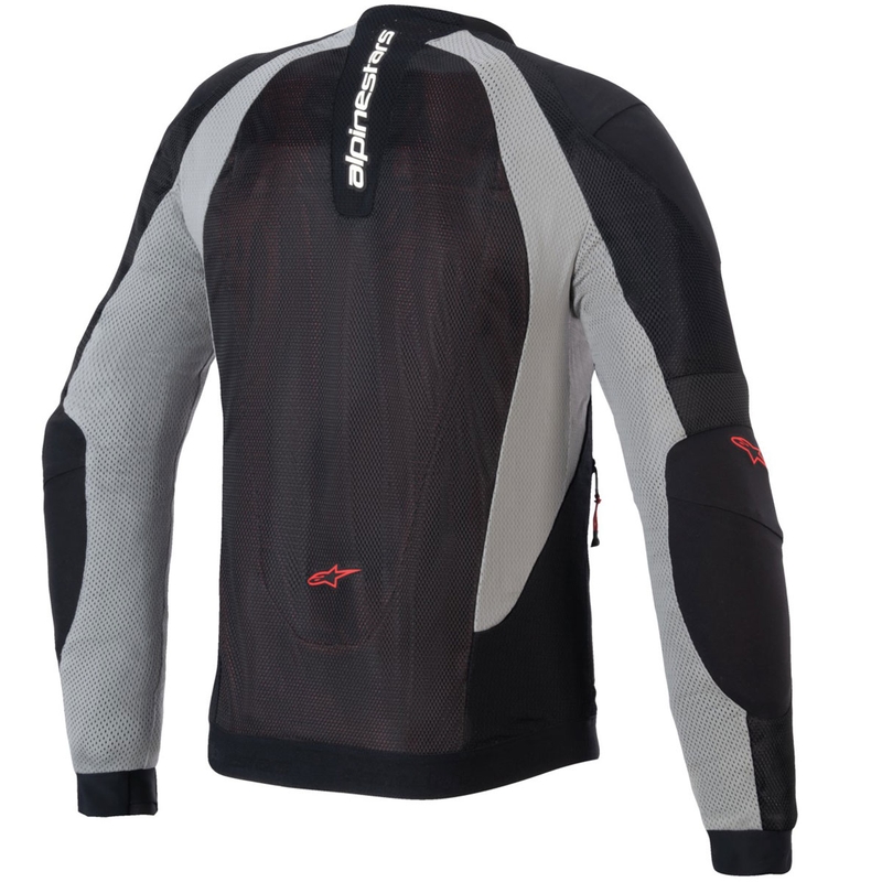 Giacca da moto Alpinestars TROOP-AIR nero-grigio chiaro-rosso