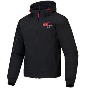 Giacca da moto Alpinestars RADIUM TECH HOODIE MM93 nera-rossa-grigia