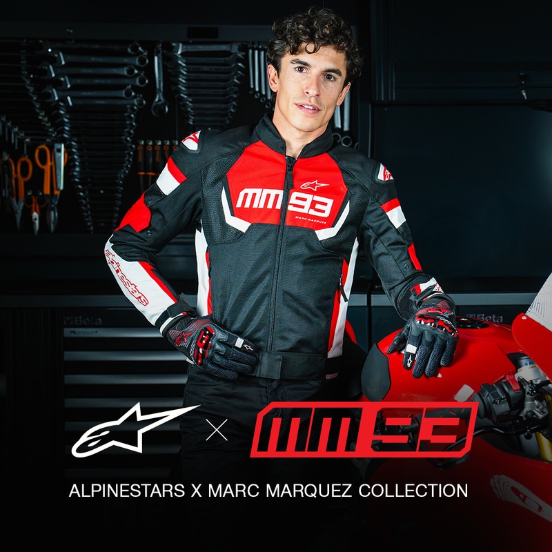 Giacca da moto Alpinestars T-SPS Air V2 MM93 collezione rosso-nero-bianco