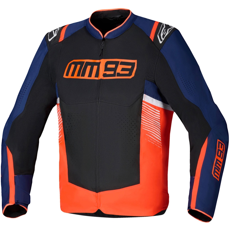 Giacca da moto Alpinestars T-SPS Air V2 MM93, collezione fluo, rosso-blu-nero-bianco