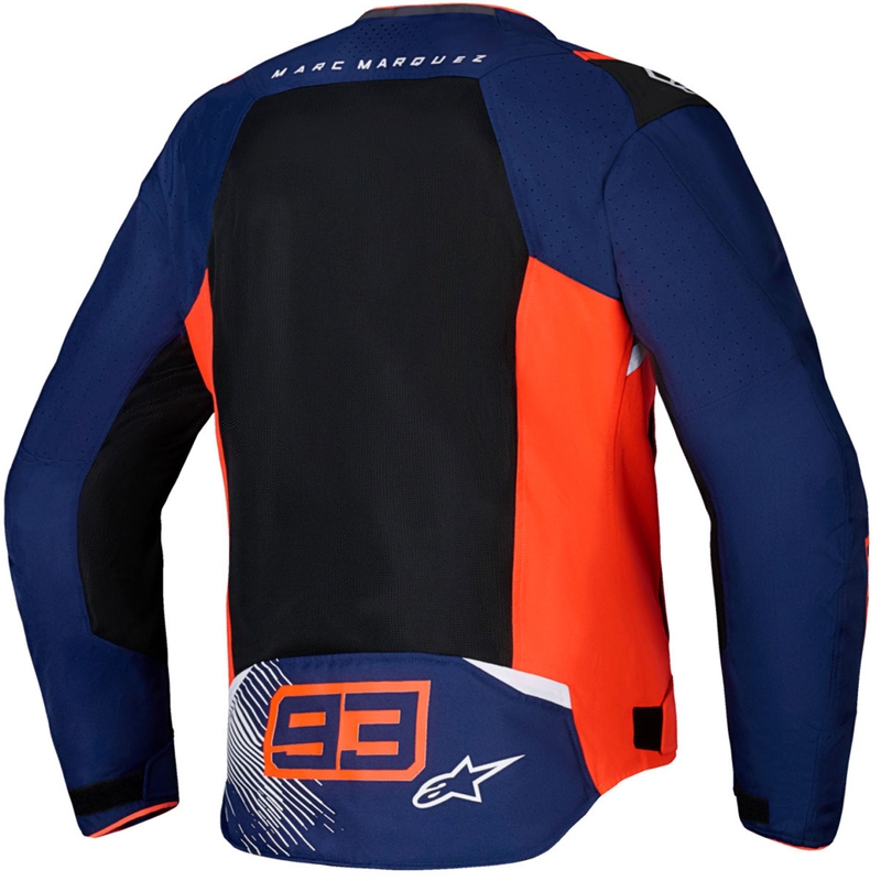 Giacca da moto Alpinestars T-SPS Air V2 MM93, collezione fluo, rosso-blu-nero-bianco