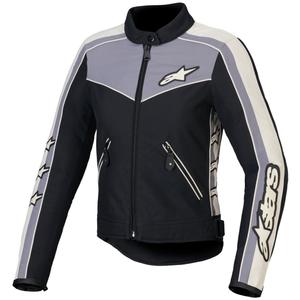 Alpinestars Stella T-Dyno Giacca da moto da donna resistente all&#39;acqua Nero-Grigio scuro-Grigio-Beige