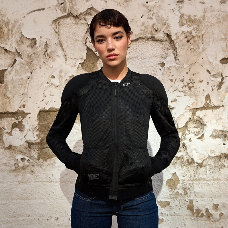 Giacca da moto da donna Alpinestars STELLA TROOP-AIR nera-nera