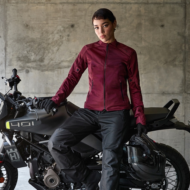 Giacca da moto donna Alpinestars STELLA C-1 AIR viola