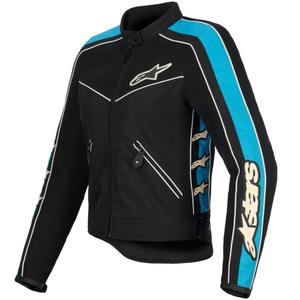 Giacca da moto Alpinestars STELLA T-DYNO AIR da donna nero-azzurro-beige