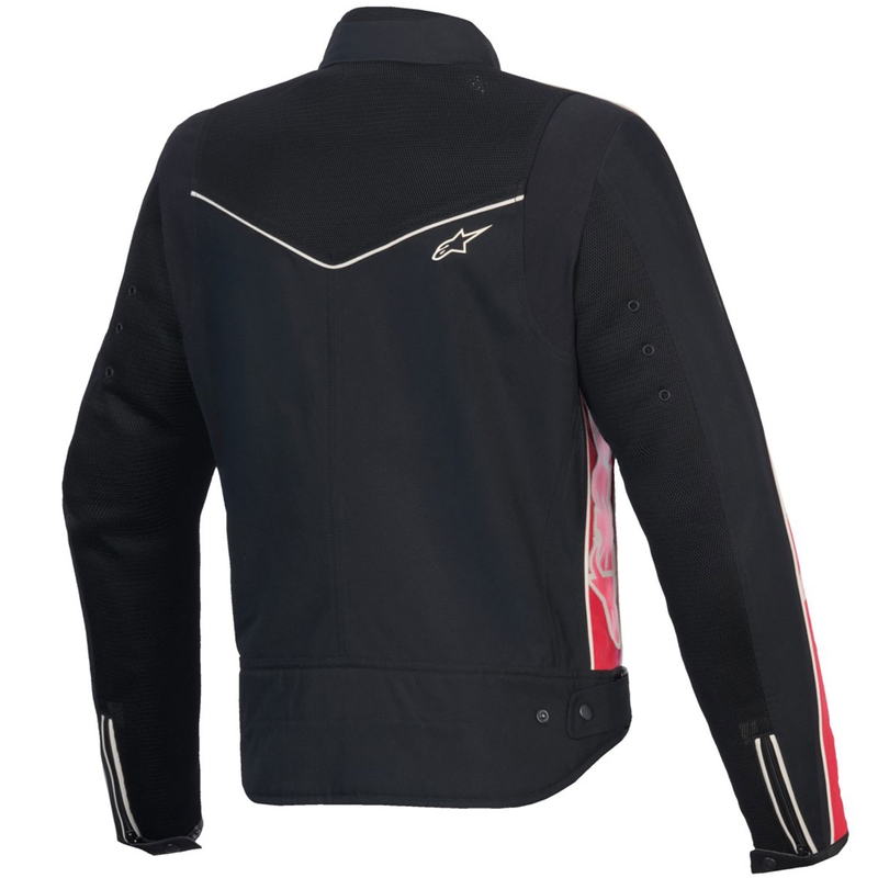 Giacca da moto Alpinestars STELLA T-DYNO AIR da donna nera-rossa-rosa-bianca