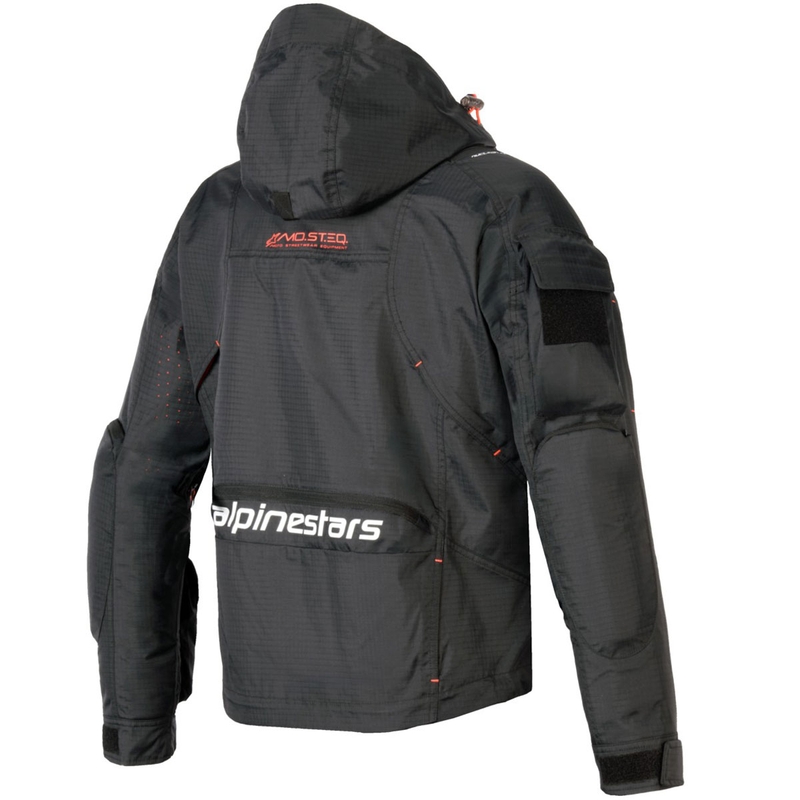 Giacca da moto donna Alpinestars MOLLY AIR nero-corallo fluo