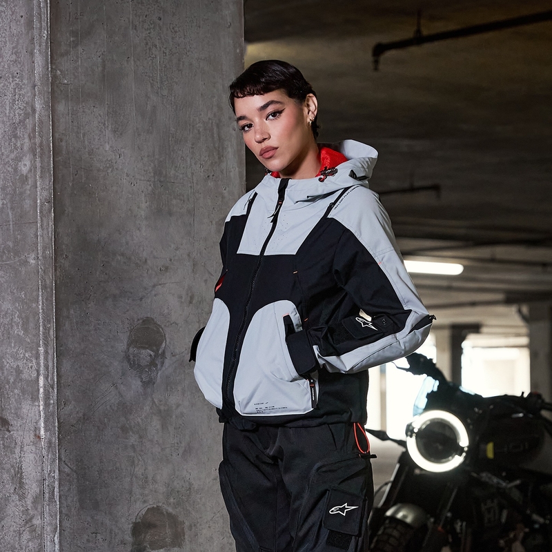 Giacca da moto Alpinestars MOLLY AIR da donna nero-mandorla