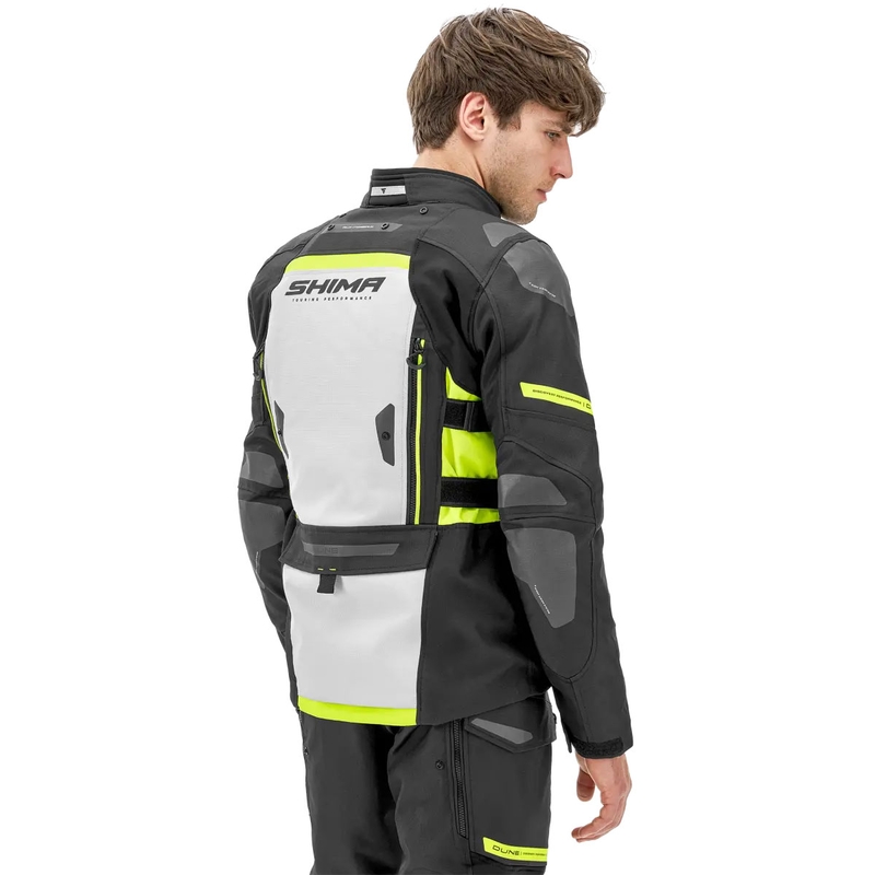 Giacca da moto Shima Dune giallo fluo
