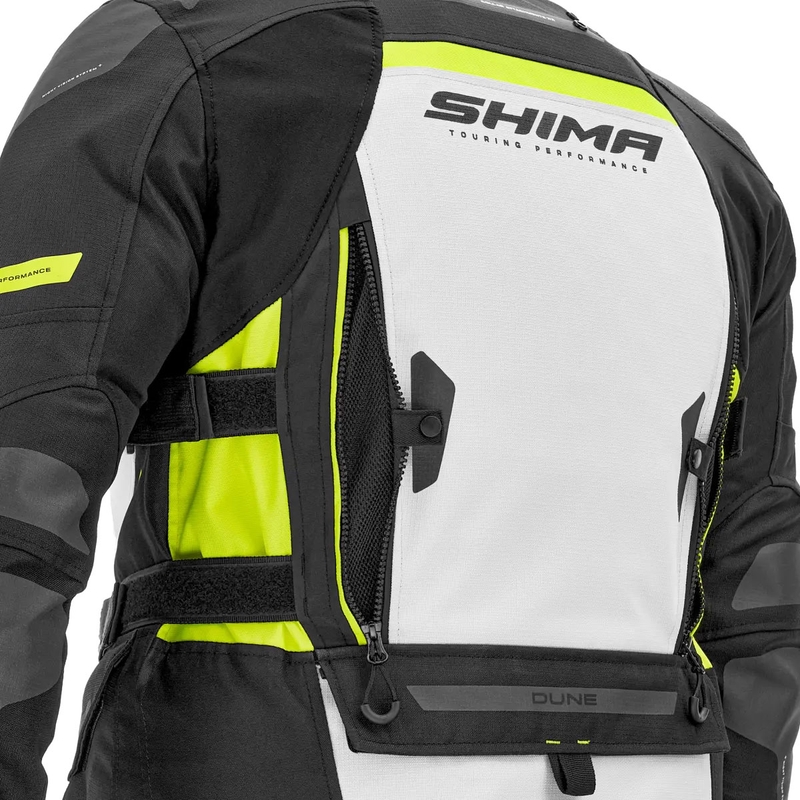 Giacca da moto Shima Dune giallo fluo