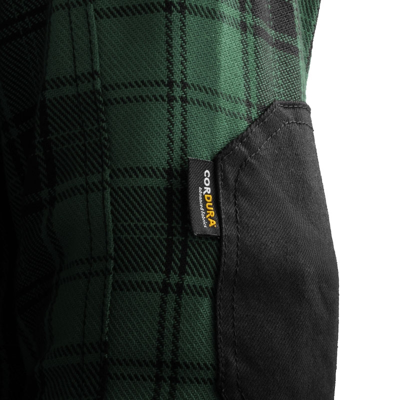 Maglietta da motociclista Rebelhorn Shifter nera-verde