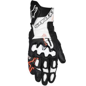 Guanti da moto Alpinestars GP Plus R V3 nero-bianco-rosso fluo