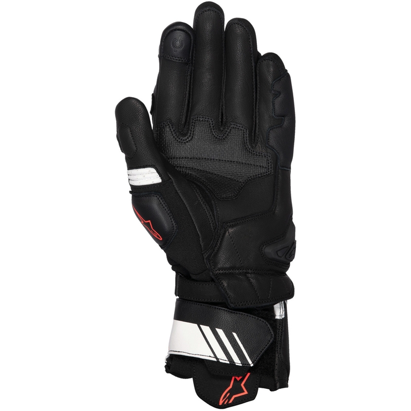 Guanti da moto Alpinestars GP Plus R V3 nero-bianco-rosso fluo