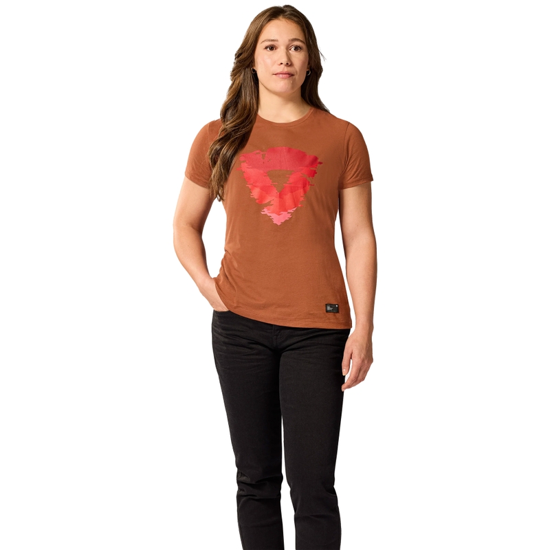 Revit Heather T-shirt da donna rossa
