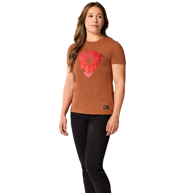 Revit Heather T-shirt da donna rossa