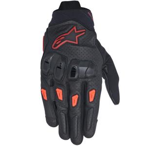 Guanti da moto Alpinestars SP X 7 nero-rosso scuro-rosso
