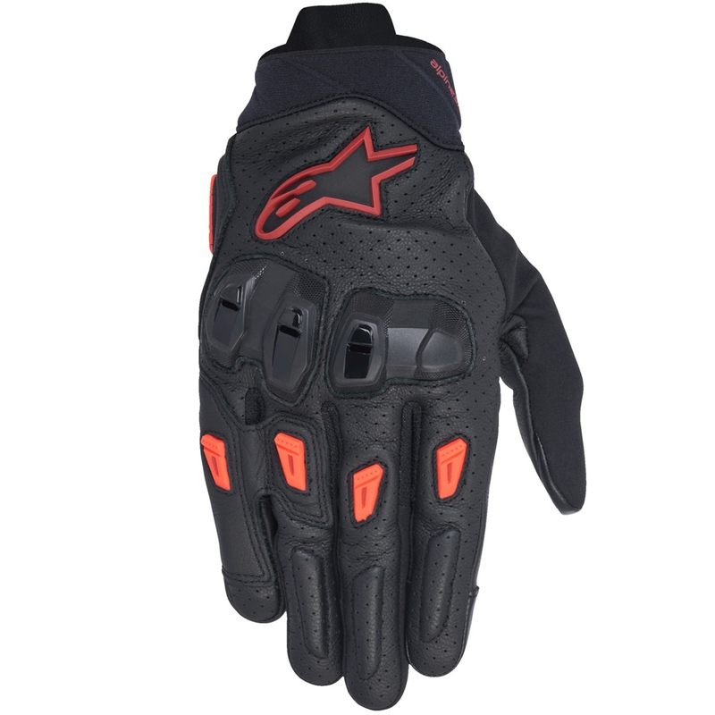 Guanti da moto Alpinestars SP X 7 nero-rosso scuro-rosso