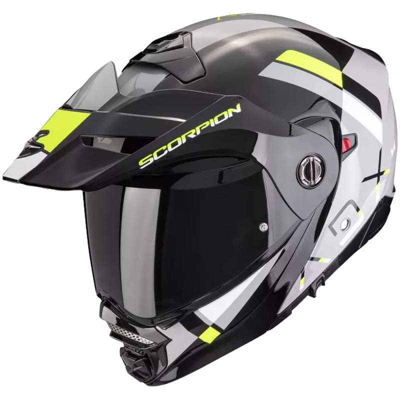 Casco moto apribile Scorpion ADX-2 GALANE grigio-nero-giallo fluo in offerta Saldi
