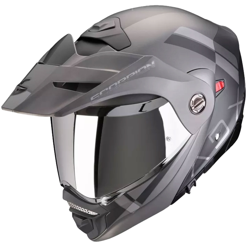 Casco moto ribaltabile Scorpion ADX-2 GALANE nero-argento opaco Saldi