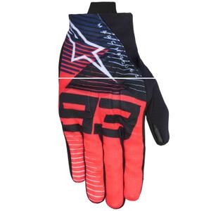 Guanti da moto Alpinestars Reef V2 MM93 Collezione Collezione Fluo Rosso-Blu-Bianco