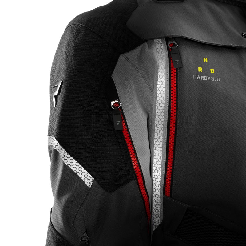 Giacca da moto Rebelhorn Hardy 3.0 antracite-grigio-giallo