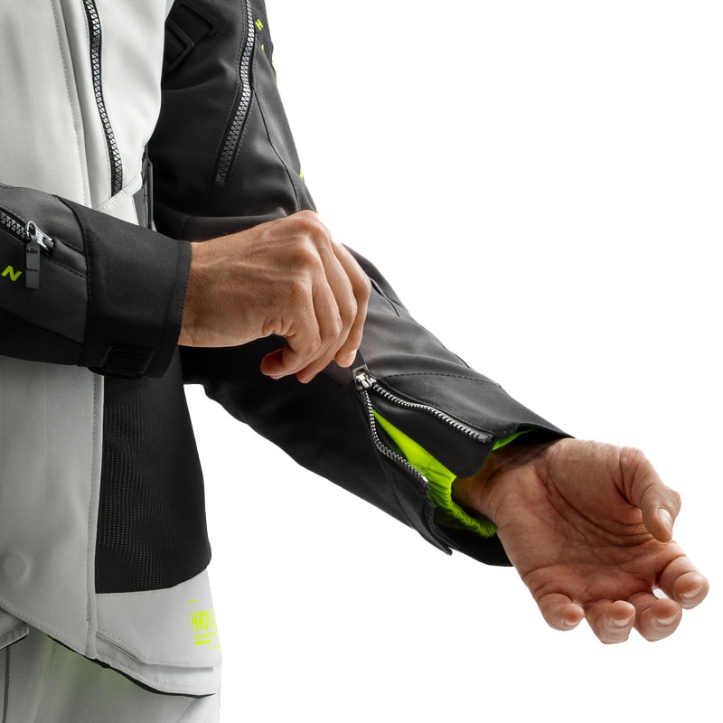 Giacca da moto Rebelhorn Hardy 3.0 nera-grigia-giallo fluo