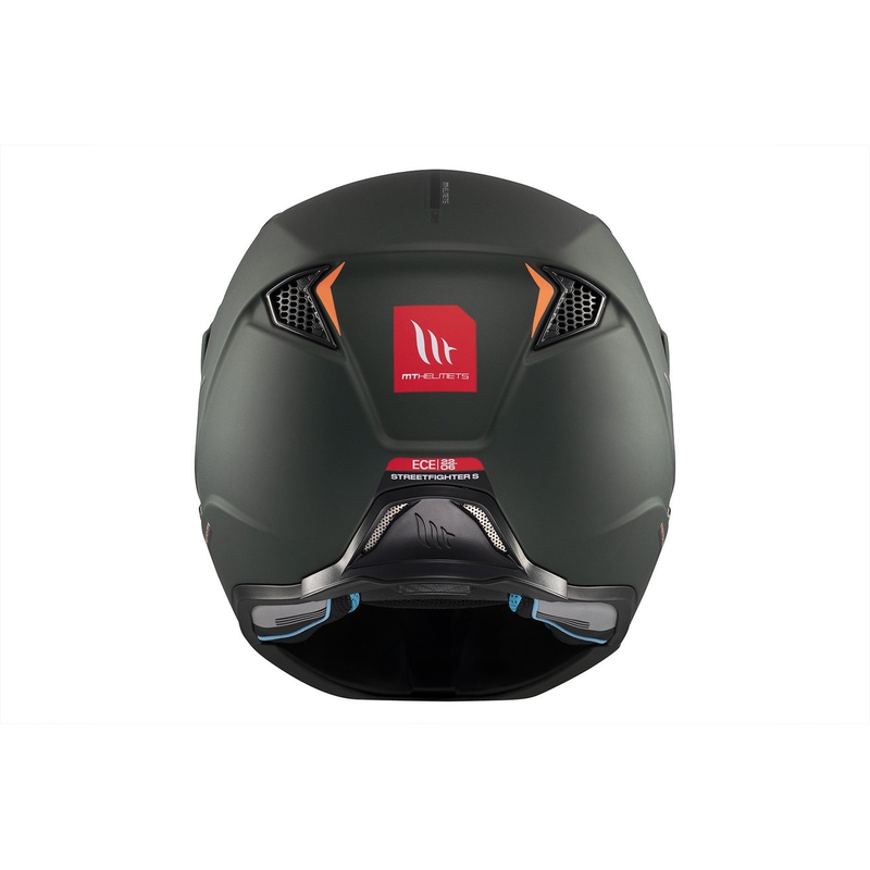 Casco jet con maschera MT Streetfighter SV S Solid A6 verde opaco con visiera iridium