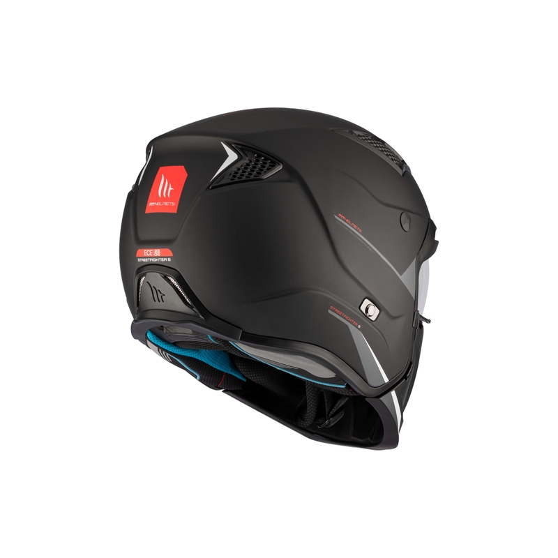 Casco jet con maschera MT Streetfighter SV S Solid A1 nero opaco con visiera iridium