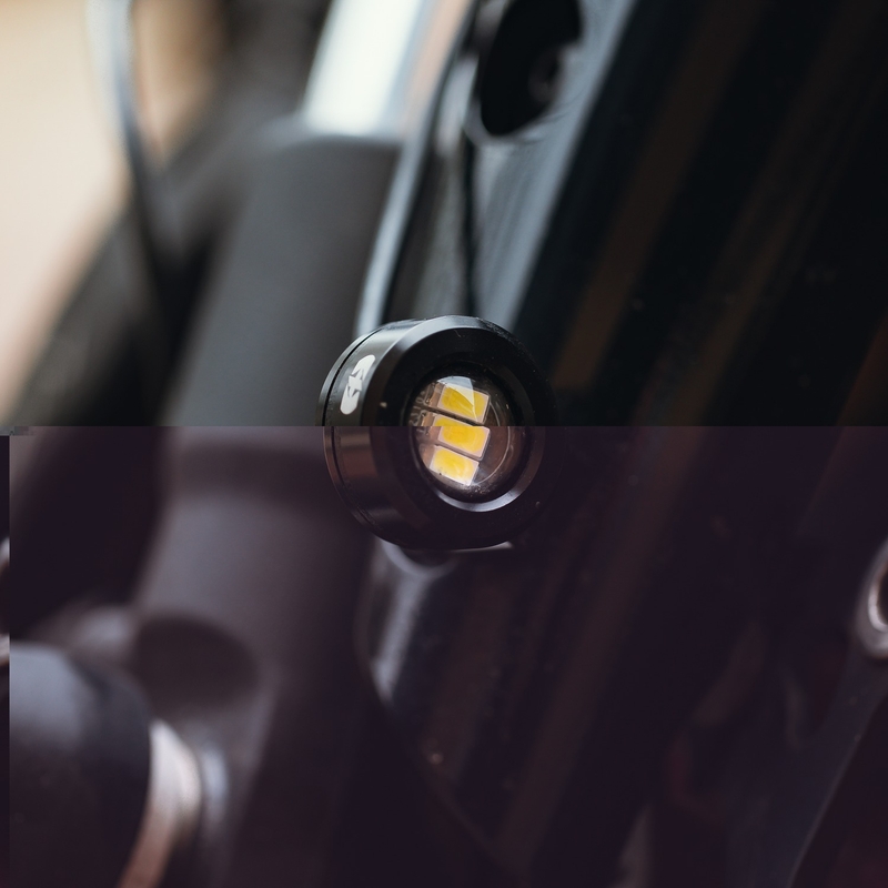 Luci supplementari Oxford Run light set anteriore nero
