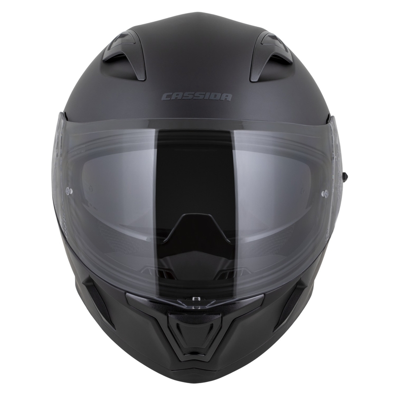 Casco integrale Cassida Orbit Solid nero opaco-nero