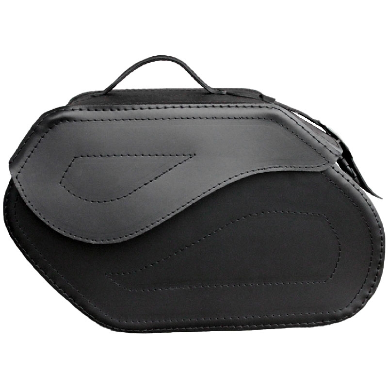 Borse moto in pelle RSA S221 con lucchetto nere