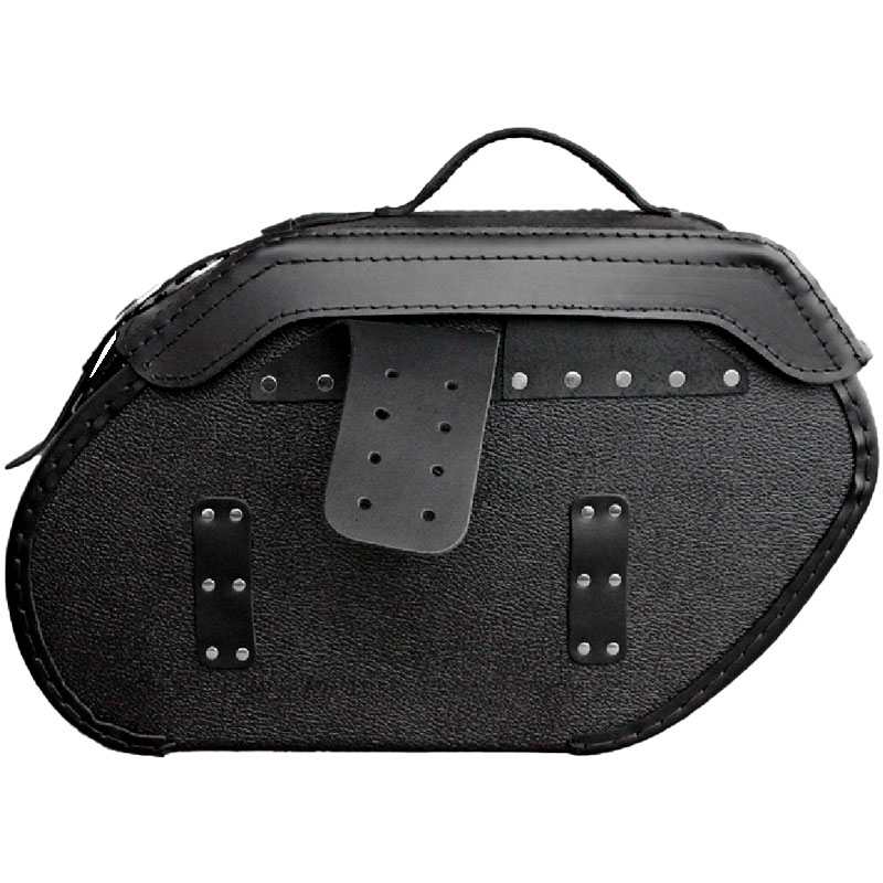 Borse moto in pelle RSA S221 con lucchetto nere
