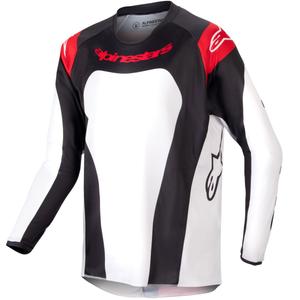 Maglia da motocross per bambini Alpinestars Racer Ocuri rosso-bianco-nero