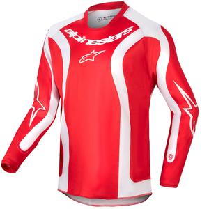 Maglia da motocross per bambini Alpinestars Racer Lurv 2024 rosso e bianco